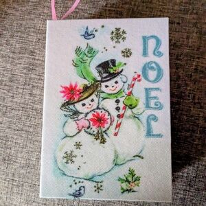 Festive Snowman Winter Holiday Decor Or Christmas Ornament